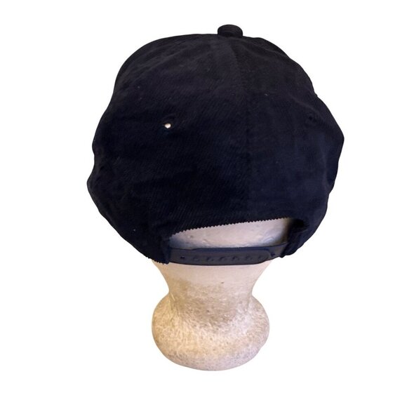 Vintage April Point Navy Corduroy Snapback Hat By Headline Headwear - Picture 3 of 5